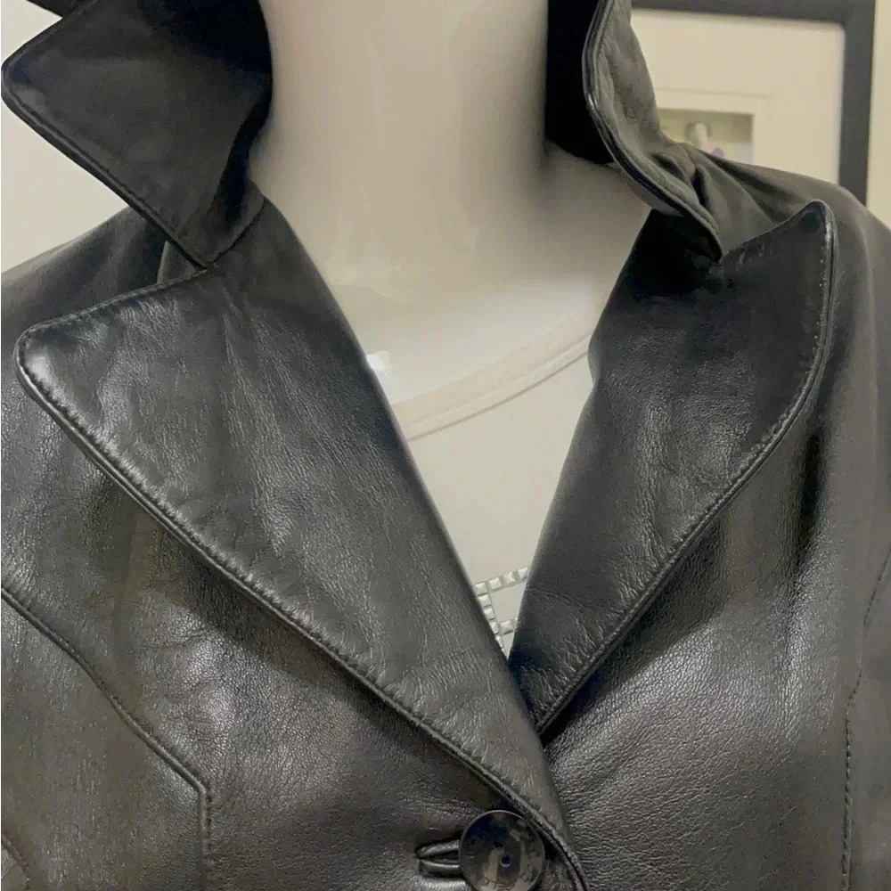 Wilson's leather 100% leather jacket is soft and shiny. Beautiful design - Picture 2 of 16